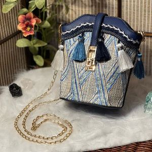 Blue Boho Bag